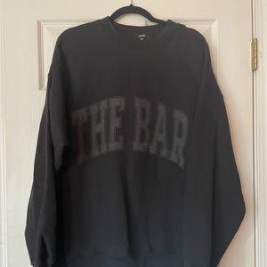 The bar varsity sweatshirt
